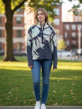 Icelandic Designs Merino Wool 3/4 Zip Pullover Sweater